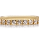 handgemaakte alliance ring in geelgoud met diamanten