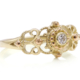 RG-9142 handgemaakte klassieke gouden ring met diamant