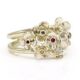 RG-9198-Geelgouden-ring-met-bloemen-met-daarin-verschillende-kleuren-diamant-en-een-robijn-overview