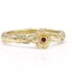 LLR-10291-Organische-gouden-ring-met-bloem-en-robijn-overview