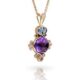 HS-3389-Gouden-hanger-met-cabochon-geslepen-amethist,-facet-geslepen-topaas,-groene-en-witte-diamant-overview