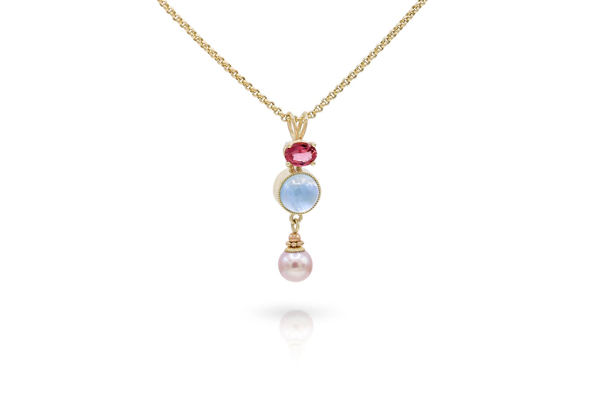 HS-3392-Gouden-hanger-met-aquamarijn,-roze-toermalijn-en-zoetwaterparel-dekstop