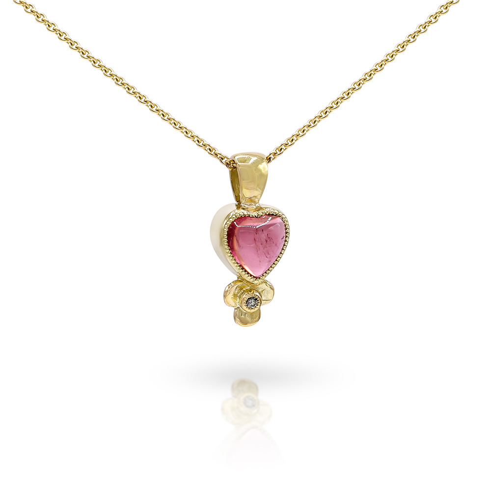 HS-3395-Gouden-hanger-met-hartvormige-roze-toermalijn-en-groene-diamant-mobiel