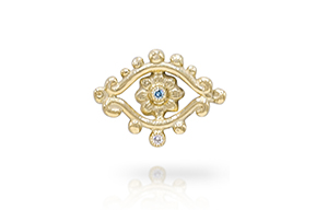BR-3011-Gouden-brochepin-met-blauwe-en-witten-diamant-overview